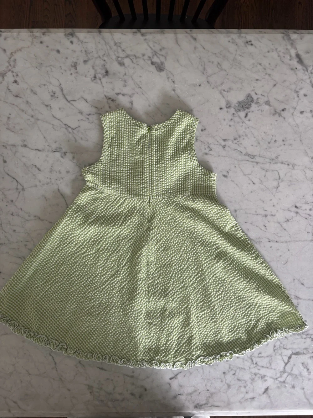 Vintage 00s Toddler Girls Seersucker Dress (4T)